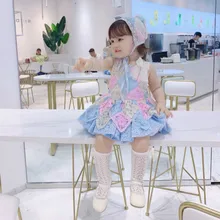 Новое поступление года; испанская детская одежда; платье принцессы; детское платье для дня рождения; детское кружевное платье; Детские платья для девочек