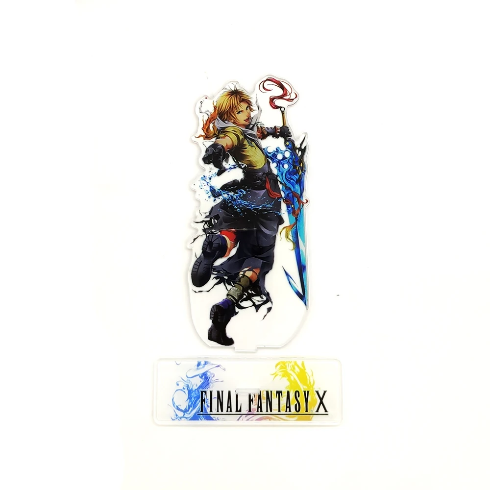Love Thank you F Fantasy FF X 10 Tidus Yuna акриловая подставка фигурка модель тарелка держатель торт Топпер аниме видео игра крутая
