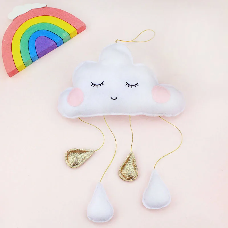 felt cloud wall hanging