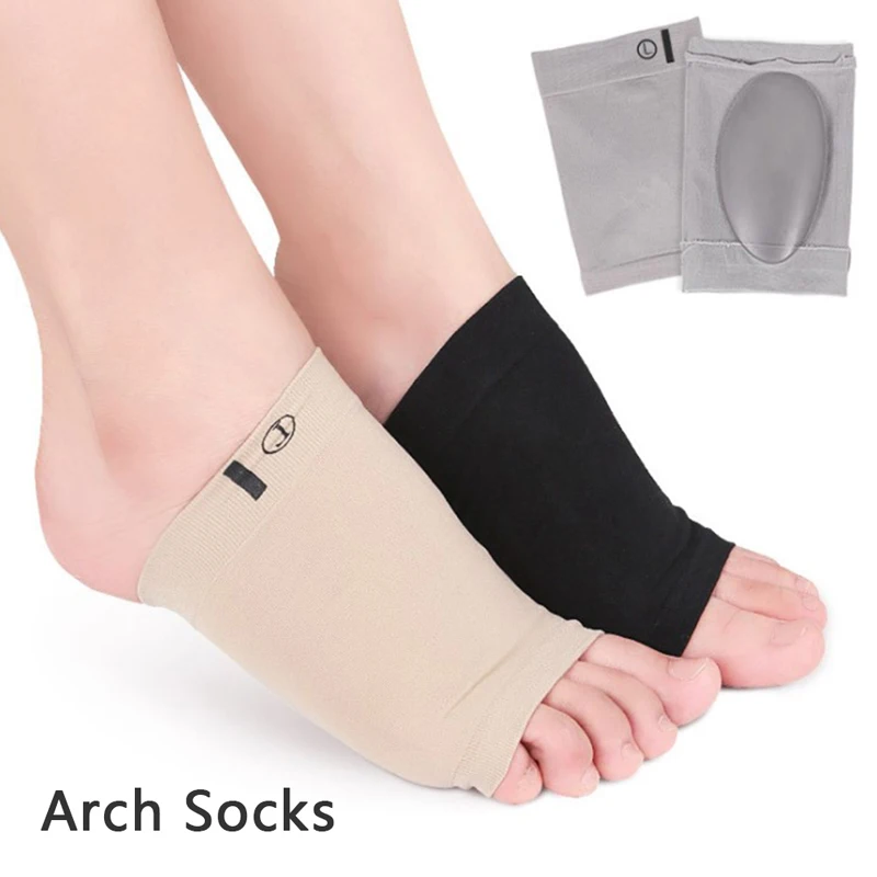 Arch Support Sleeves Plantar Fasciitis Heel Spurs Foot Care Flat Feet Relieve Pain Sleeve Socks Orthotic Insoles Pads 1 Pair
