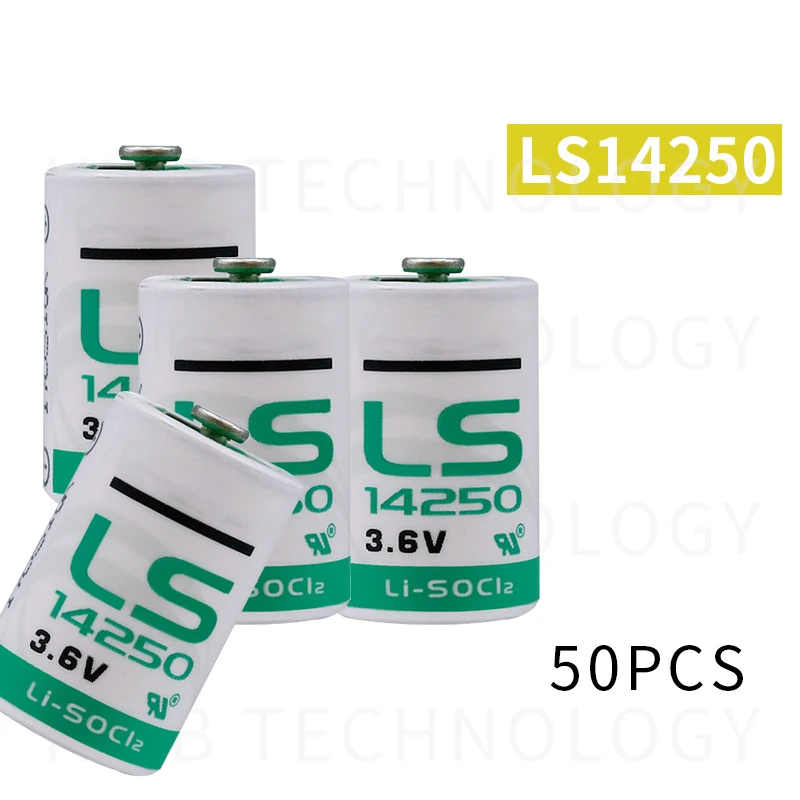 50 шт. новый оригинальный Saft LS14250 1/2AA 3,6 V PLC оборудование для промышленной автоматизации CNC машина Литиевая батарея Бесплатная доставка