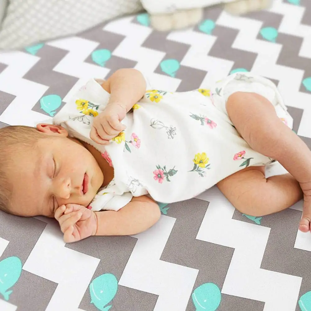 Baby Knitted Crib Sheet Set 2 Pack Stretchy Crib Sheet For Boys Girls Universal Knit Fitted Cover For Baby Toddler Crib In Stock
