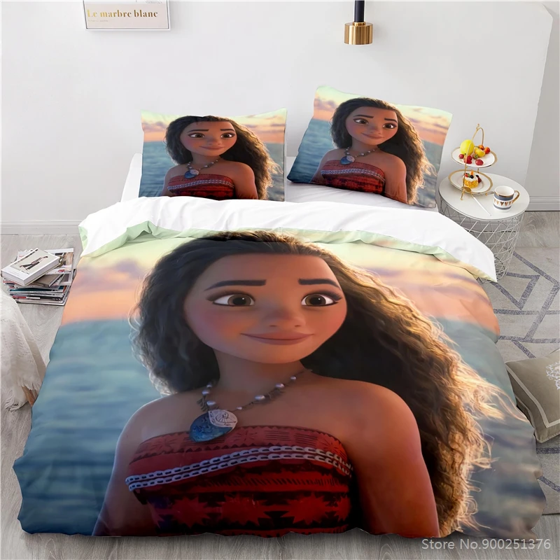 

Комплект постельного белья с 3D-принтом Моаны, мультяшный Disney, Queen Комплект постельного белья королевского размера, домашнее текстильное постельное белье для детей, для мальчиков, девочек, спальни
