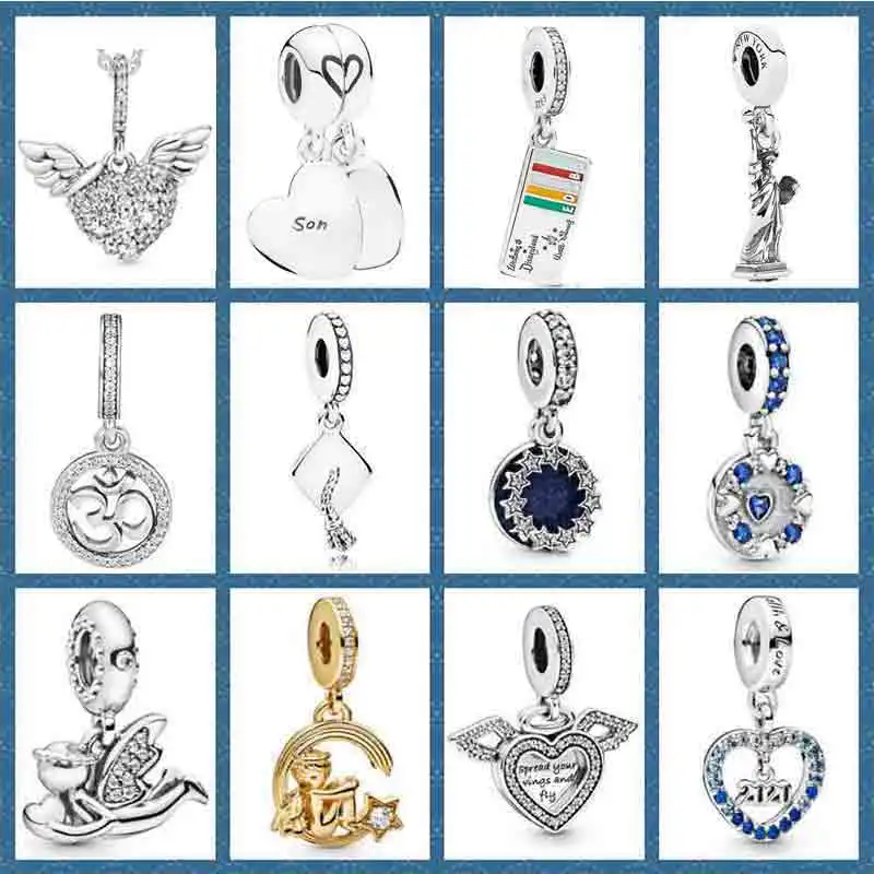 PDB DZ 46 100% Pure Silver 925 High Quality Angel DIY Necklace In Winter, Suitable for Women To Attend Party Jewelry Wholesale. PDB DZ 46 100% Pure Silver 925 High Quality Angel DIY Necklace In Winter, Suitable for Women To Attend Party Jewelry Wholesale.