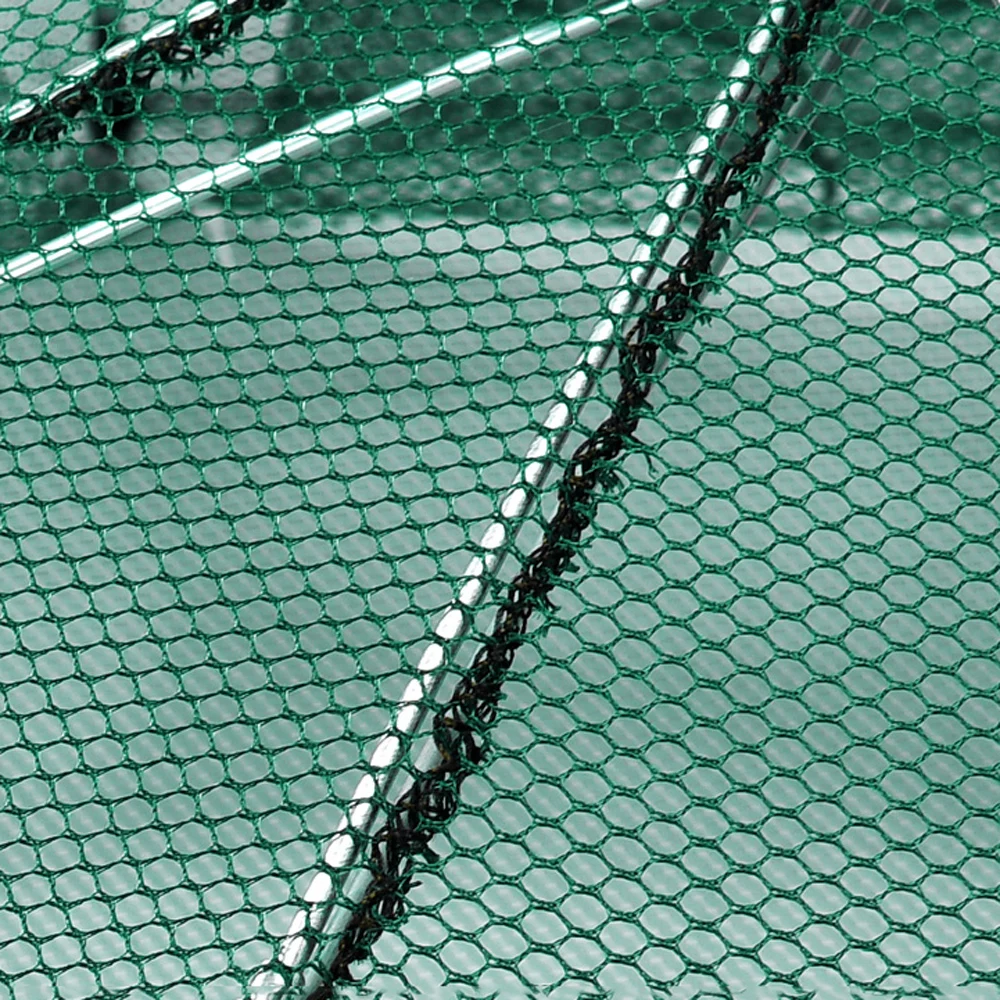 fish Folded Poligono Portatile Rete da Pesca di Nylon Pieghevole di gamberi di Fiume Gambero Catcher Crab Pesce Gabbie Trappola 