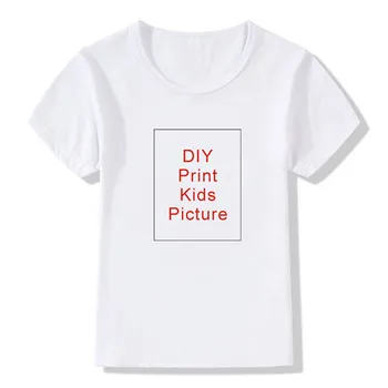 

Solid White Cotton Modal Custom Children Summer T Shirt DIY Print Girl Boys T Shirt Kid's Casual Top