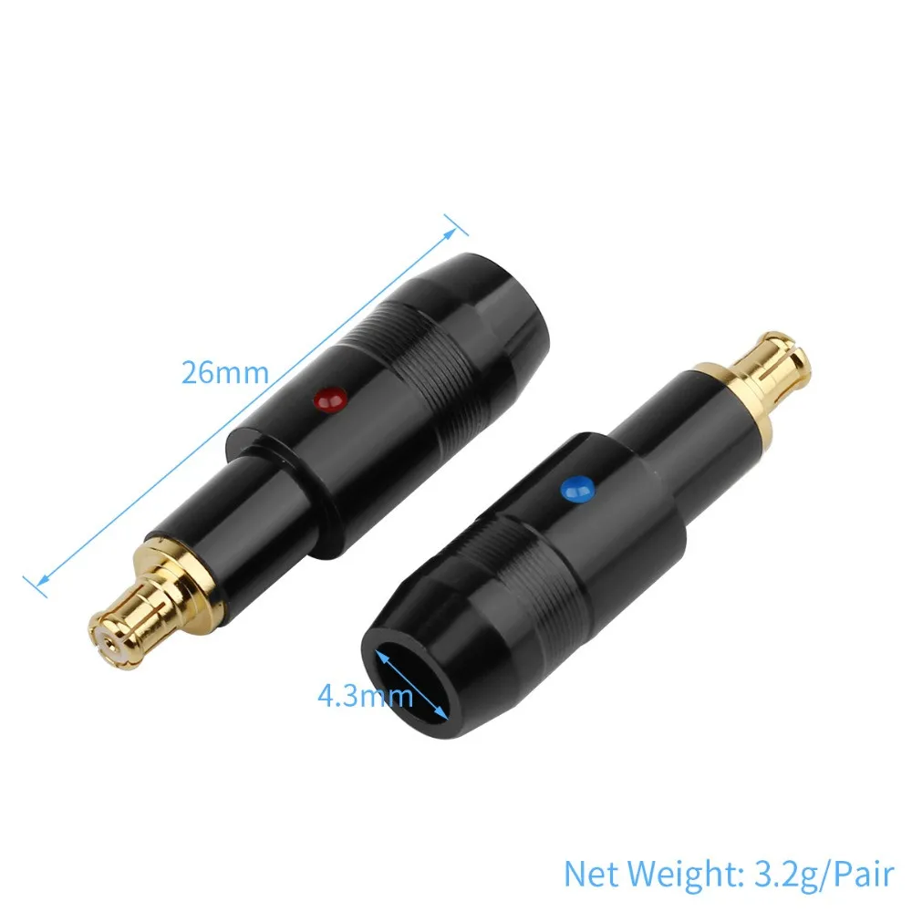 5 Pair Earphone Pin MMCX Audio Jack For ESW750 ESW950 ES770H 990H HiFi Headphone Pin Plug Male Gold Plated Copper DIY Pin Plug