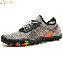 Sycatree унисекс Aqua восходящий водонепроницаемая обувь Для женщин пять пальцев обувь для носки Босиком тонкие серфинг тапки пляжная спортивная обувь для йоги