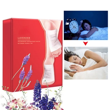 

20Pcs/Box Detox Foot Pads Lavender Nourishing Moisturizing Repair Foot Patches Adhesive Feet Cover Foot Skin Care Tools