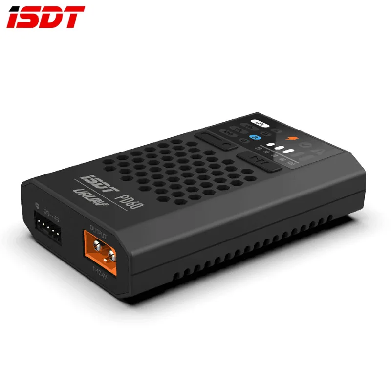 

ISDT PD60 60 60 Вт 6A Type-C входной аккумулятор баланс FPV зарядное устройство для 1-4S Lipo батарея FPV гоночный Дрон Запчасти для радиоуправляемого квадрокоптера