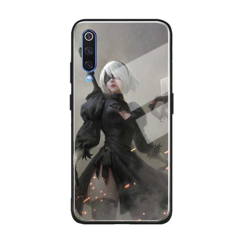 Nier 2B jorha NO.2 type B для Xiaomi mi 8 9 SE mi x 2 2s 3 Red mi Note 5 6 7 8 Pro мягкий силиконовый стеклянный чехол для телефона - Цвет: AE 3798