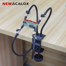 NEWACALOX Soldering Station Holder Desk Clamp PCB Alligator Clip Multi Soldering Helping Hand Third Hand Tool for Welding Repair