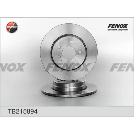 Диск тормозной задний MB W210 2.0 3.2CDi 93 03 FENOX TB215894|Тормозной цилиндр| |