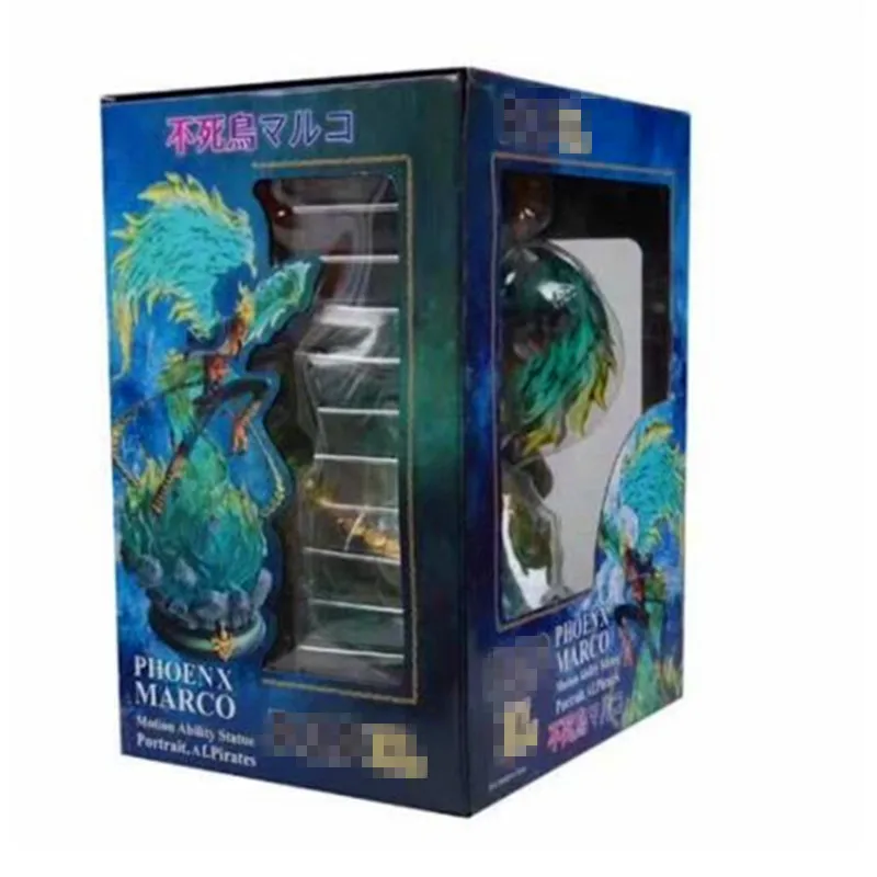 Одна деталь Whitebeard Пираты Феникс Марко статуя ПВХ фигурка модель игрушки украшение стола X3837