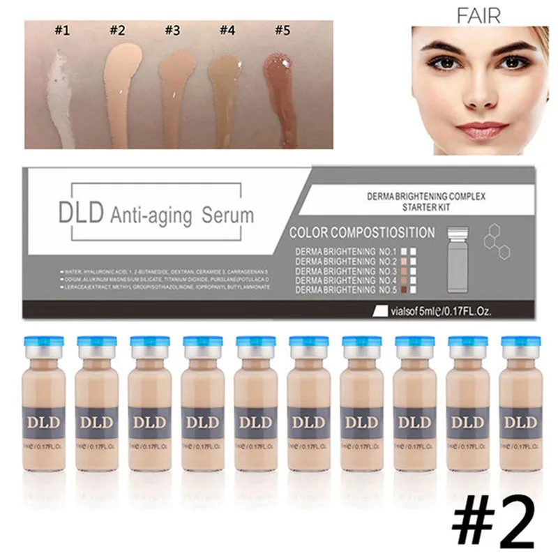 

10pcs/Set - BB White Brightening Serum Natural Nude Concealer Skin Whiteing Foundation Facial Beauty Tools