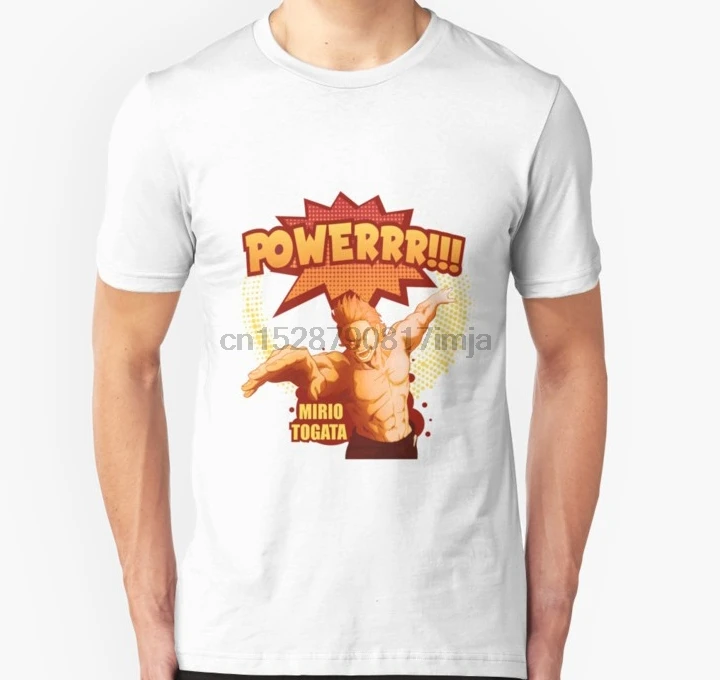Мужская футболка Mirio Togata POWER! Унисекс женская тройники топ | одежда