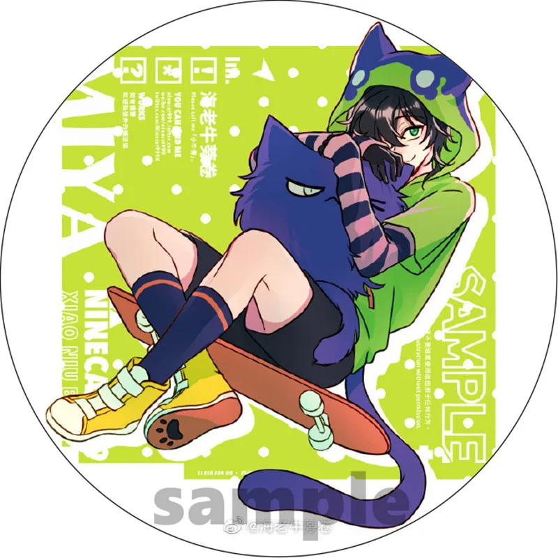 Anime SK8 The Infinity Cosplay Badge Miya RekI Snow Cherry Blossom Brooch Pin Accessories For Clothes Backpack Decoration gift