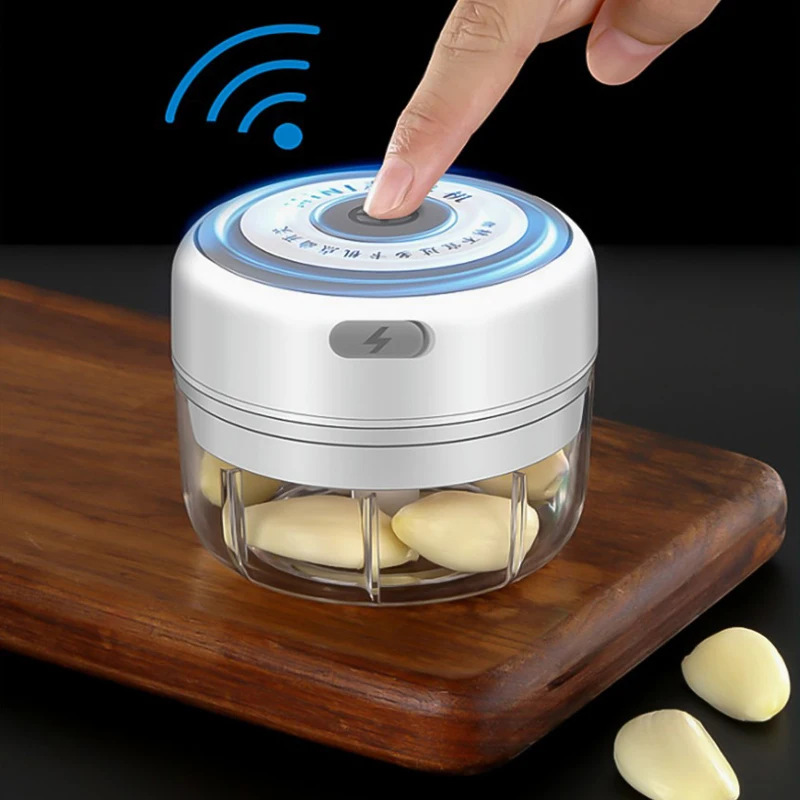 250MLElectricGarlicChopperUSBChargingTypeVegetableChiliMeatGarlicPressGrinder