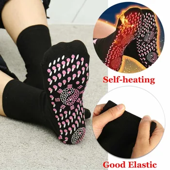 

Foot Pain Relief Hight Quality Self Heating Magnetic Tourmaline Therapy Health Socks Infrared Health Care Socks Foot Care Gift