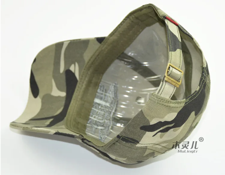 Women Caps Army Adjustable Embroidery Baseball Cap Hip-Hop Boyfriend Casual Daily Sun Shading Camouflage Fashion Chic All-match