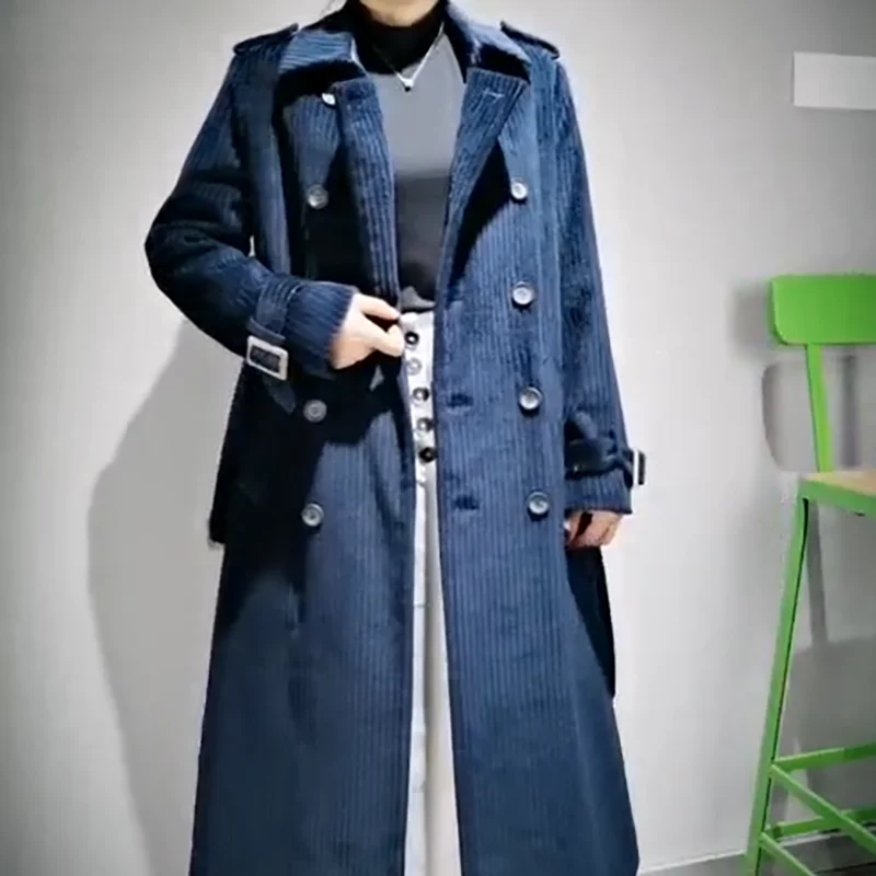 Fashion casual original self-produced cotton female wide-sleeved jacket Slim waist shoulder cuff design show women's jacket