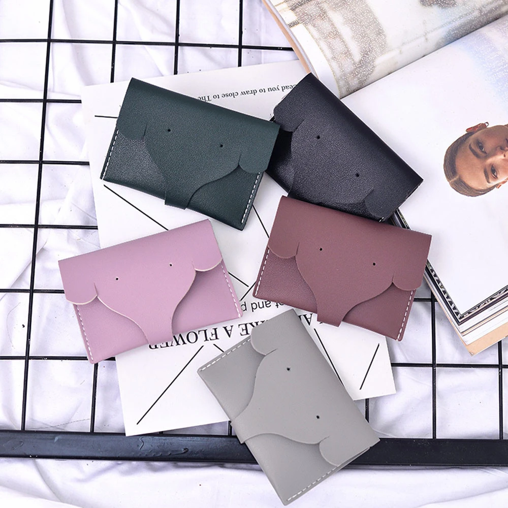 PU Mini Cute Carton Animal Head Elephant Hasp Coin Purse Wallet Bag Handbag Money Card Holder For Girl Gift 816