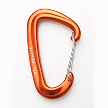 

High Quality Caving Carabiner Lightweight Aviation Aluminum D-type Wiregate Locking Safety High Strength Sturdy Durable