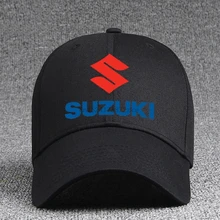 Повседневная хлопковая бейсболка Suzuki и может быть правильно скорректирована по размеру(унисекс