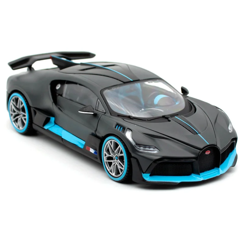 Спортивный автомобиль Maisto 1:24 2019 Bugatti Divo крутая серая литая модель гоночного