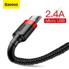 Câble de données USB de Charge rapide de câble Micro d'usb de Baseus 2.4A pour le téléphone portable Android cordon de Charge d'usb pour Samsung Xiaomi Huawei