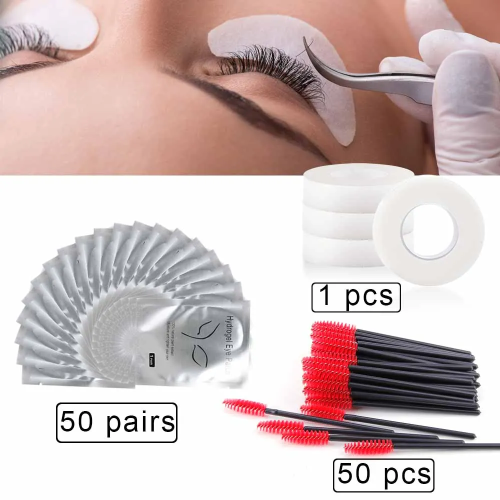 

Grafting Eyelash Tools Set Mannequin Training Makeup False Eyelashes Extension Lint-Free Under Patch Pad Tool Practice Lash Kit