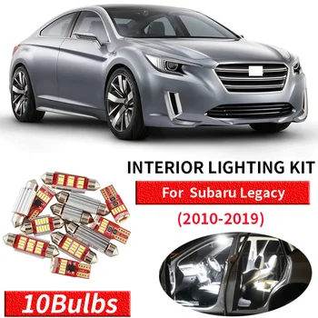 

10x Canbus Error Free LED Interior Light Kit Package for 2010-2019 Subaru Legacy accessories Map Dome Trunk License Light
