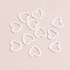 100pcs Small Hollow Hearts Connectors Beads for DIY Bracelets Necklaces Gold Silver Color 10x10mm Making Finding Charms Jewelry ► Photo 3/6