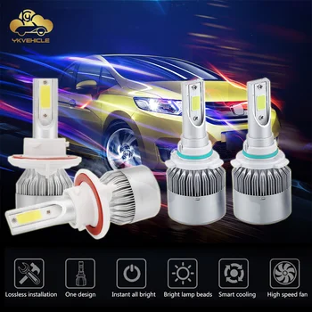 

H4 LED H7 H1 H3 H8 H11 HB3 HB4 9005 Auto Headlight Bulbs 10000LM 6000K White light 12v fog Lights Car Accessorie YKVEHICLE