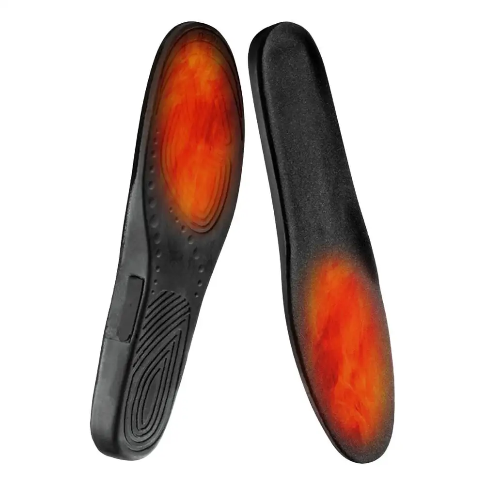 Winter USB Electric Heating Insole 3.7V Rechargeable Heated Insoles Wireless Remote Control Camp 3 Speed Adjustable Foot Warmer