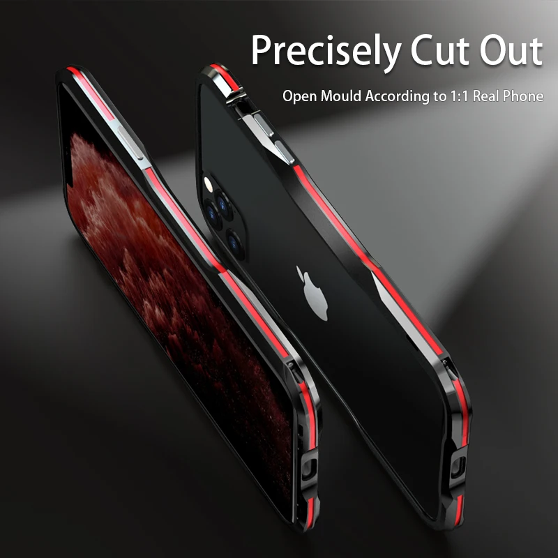 Luphie чехол для телефона для Iphone 11 Pro Max металлический бампер классная алюминиевая рамка чехол для Iphone 11 Pro Max противоударный чехол Coque