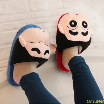 

2019 hot Sale Women Winter Crayon Shin-chan stuffed plush shoes indoor shoe unisex anime slipper cute gift