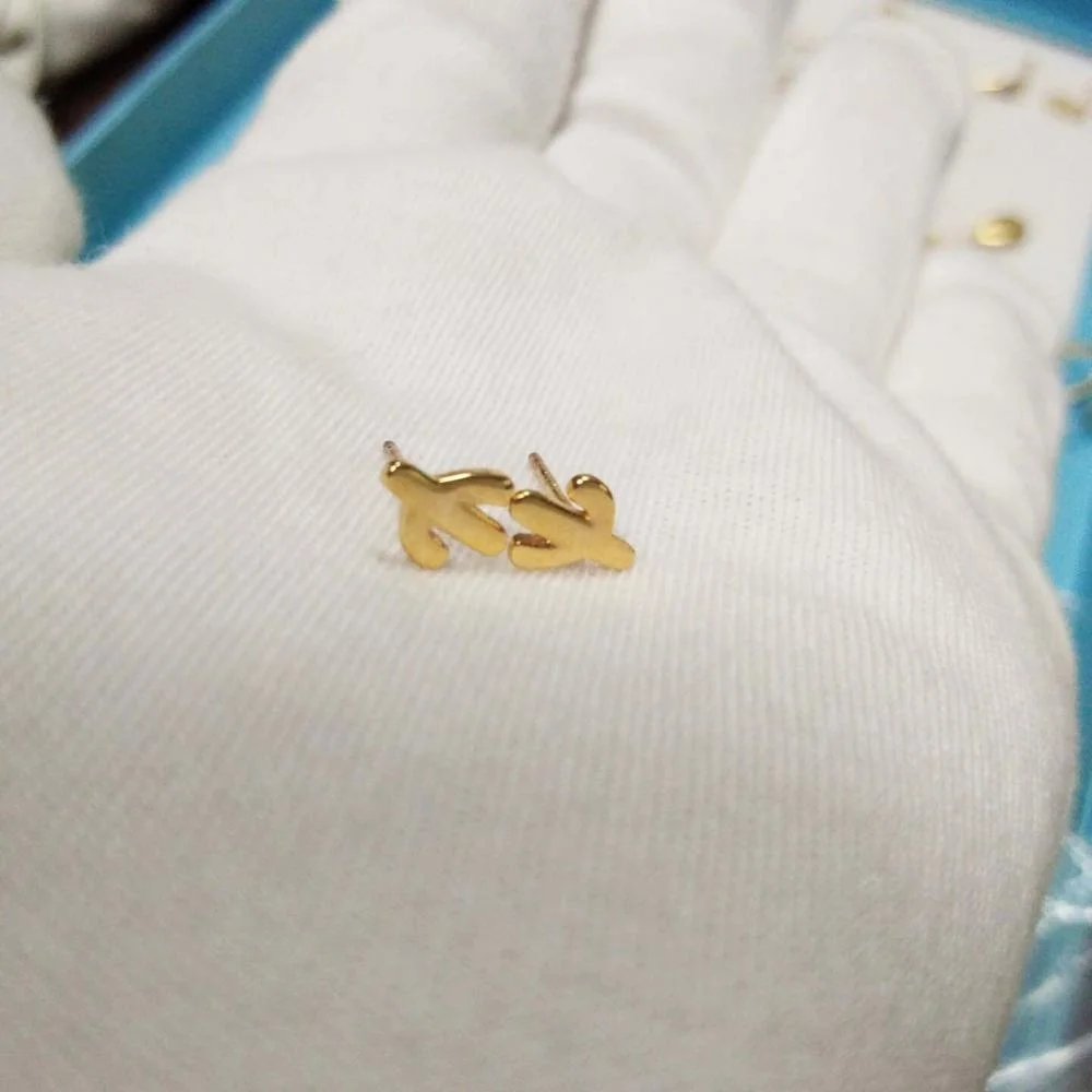 LOZRUNVE/милые женские серьги-гвоздики из стерлингового серебра с маленькими кактусами 925
