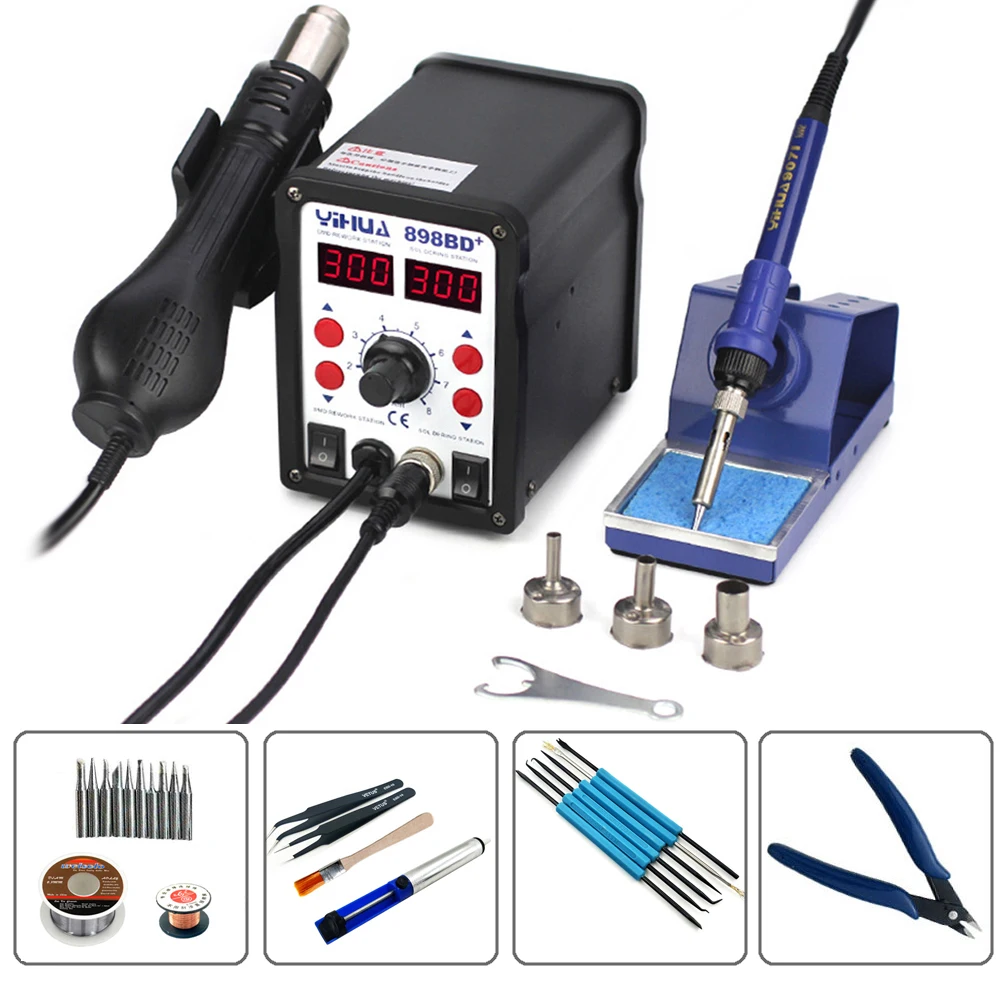 YIHUA-898BD-2-in-1-Digital-Hot-Air-Dual-Display-Desoldering-Rework-Stations-High-Power-Constant