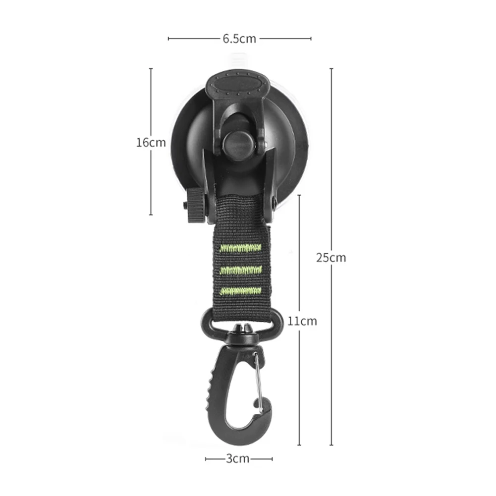 Suction Cup Hook Outdoor Camping Hiking Suction Cup Anchor Hook Reusable Tie Down Home Securing Hooks Portable  Hook Carabiner 6