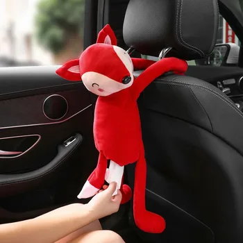 

Cute Animals Tissue Box Animal Car Hanging Napkin Box Cover Holder Paper Organizer Tissue Boxes Plush Cotton Paper Stoage #LR3