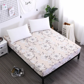 

Printed elastic sheet soft cover for mattress new design bed sheets linens can be customized size