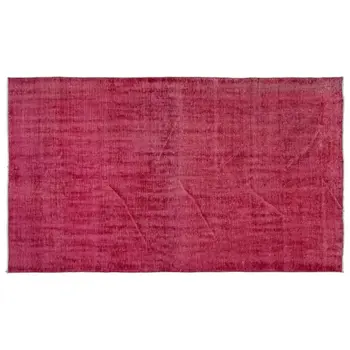 

Handmade Red Vintage Overdyed Turkish Area Rug 161x275 Cm-5'3''X9'0''
