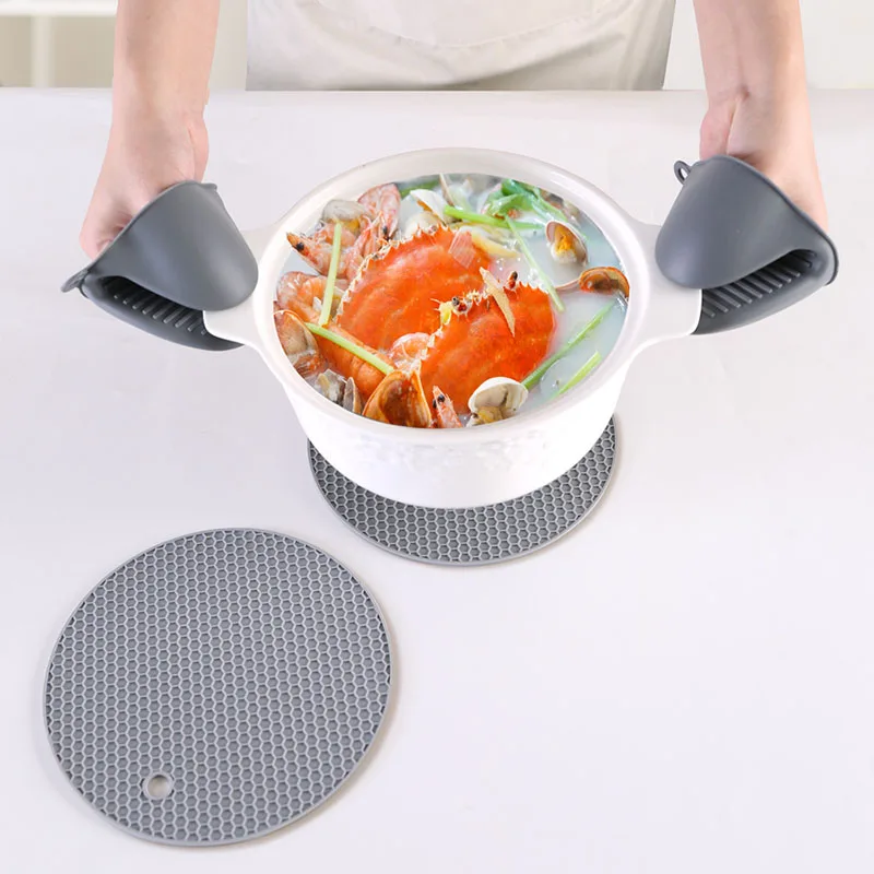 Microwave Oven Heat Insulation Gloves High Temperature Oven Gloves 500 800 Degrees Fireproof Bbarbecue Heat Insulation