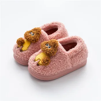 

Autumn and Winter Cute Cartoon Baby Slippers Boy Slippers Kids Winter Toddler Girl Slippers Home Children's Cotton Shoes