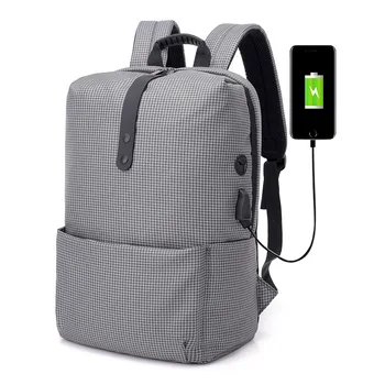 

Back-to-shoulder English Plaid Large Capacity Computer Back Outdoor Travel Bag