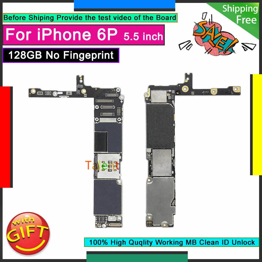 Для IPhone 6 P Plus материнская плата 128 Гб без сенсорного ID разблокированная разборная