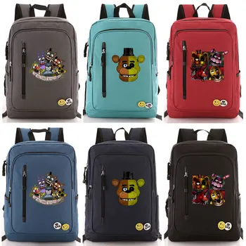 

Halloween Cartoon Games Five Nights At Freddys Boy Girl School Bag Women Zip Bagpack Teenagers Schoolbags Men Student Backpack9