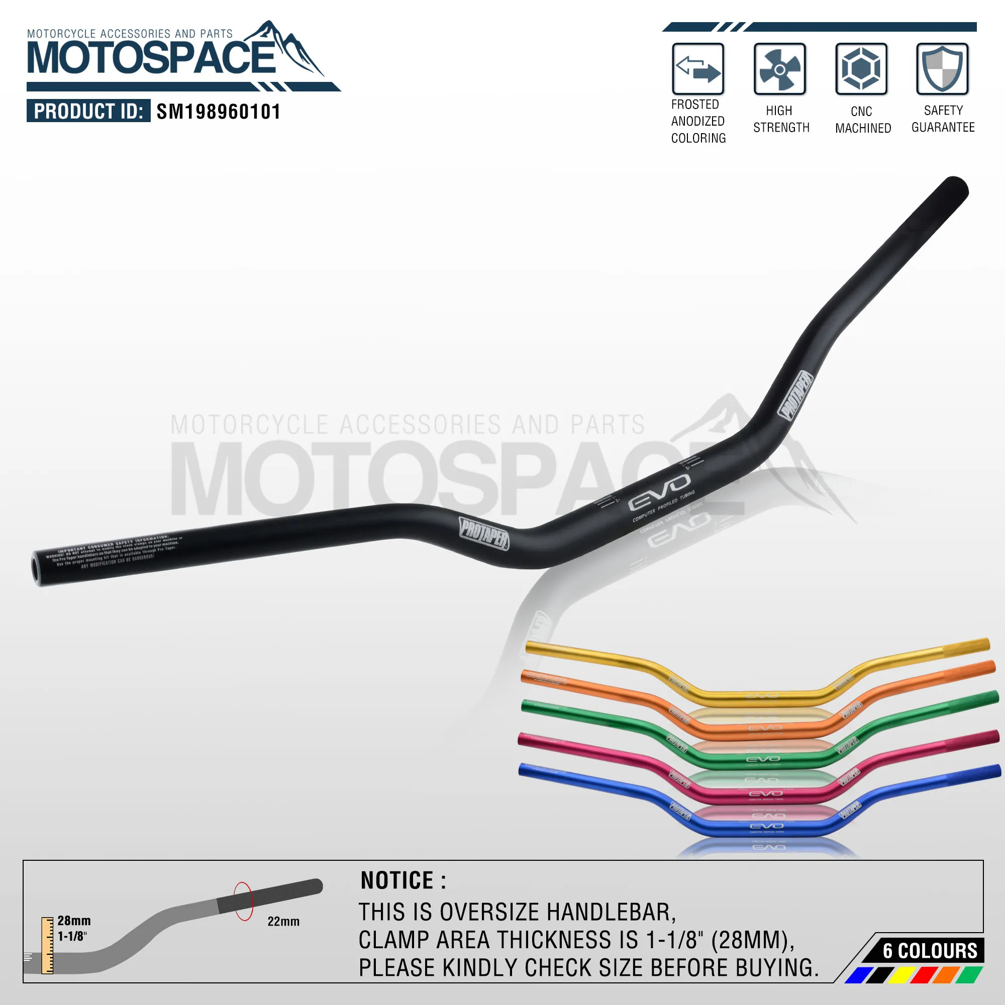 Серый алюминиевый 28 мм 1-1/" Руль для moto rcycle moto MX CR CRF CRM XR YZ YZF WR WRF DR DRX RM rmz EX 85 125 200 250 400 650