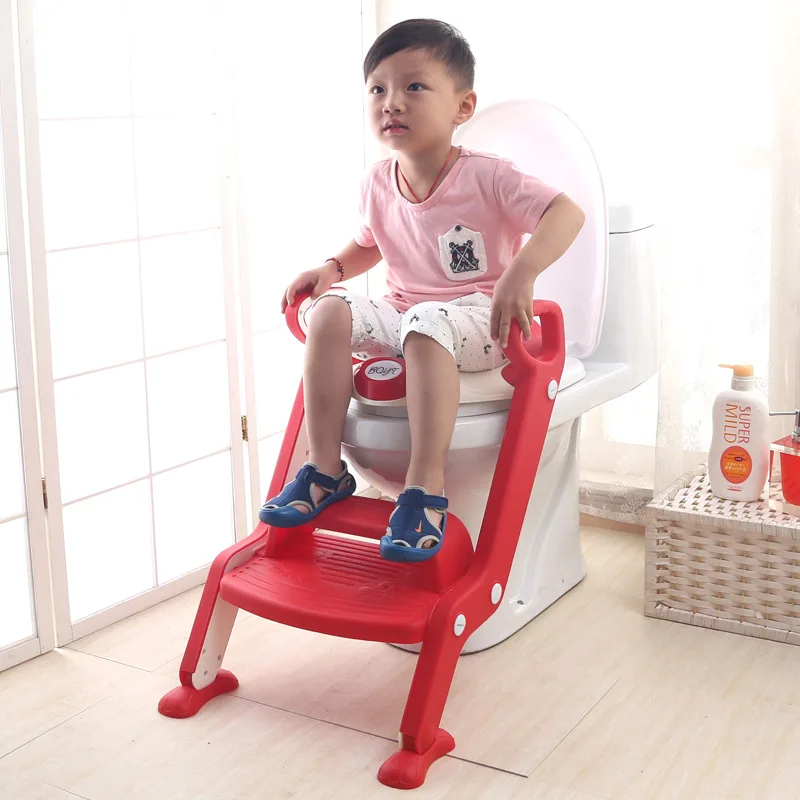 

Folding CHILDREN'S Toilet Step-wise Auxiliary Toilet Chair Chamber Pot Rack Chamber Pot Ladder Hole-Cleaning Sit Baby Will Ladde